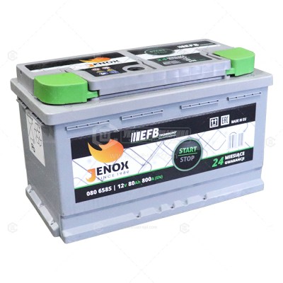 Акумуляторна батарея JENOX EFB 6СТ-80 Євро (800)