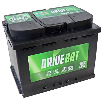 Акумуляторна батарея DRIVEBAT 6СТ-60 Н Євро 
