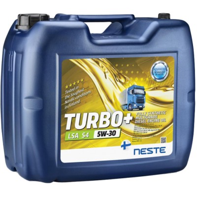 Олива моторна Neste Turbo+LSA S4 5W30 API CK-4 E6, Е9, синтетичне 20л