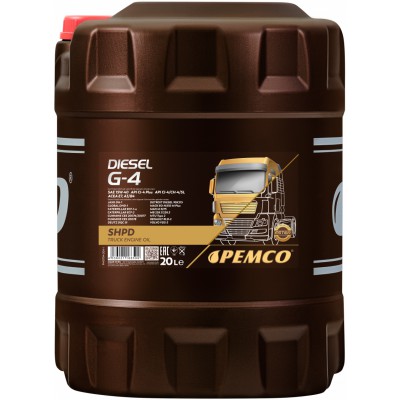 Олива моторна PEMCO Diesel G-4 SHPD 15W-40, 20 л