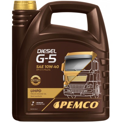Олива моторна PEMCO Diesel G-5 UHPD 10W-40, 5 л