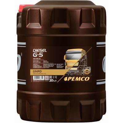 Олива моторна PEMCO Diesel G-5 UHPD 10W-40, 20 л