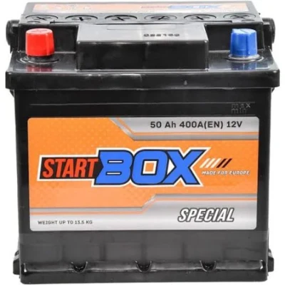 Автомобільний акумулятор StartBOX 6СТ–50 Special 400A 12V R (175x190x215)