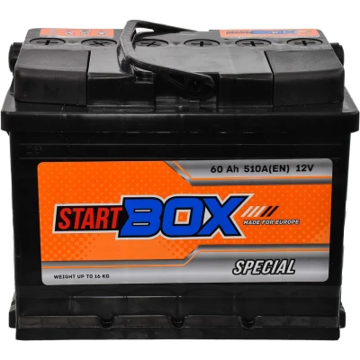 Автомобільний акумулятор StartBOX 6СТ–60 Special 510A 12V R (175x190x242)